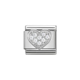 Nomination Classic CZ Silver Heart Charm - S&S Argento