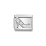 Nomination Classic CZ Silver Shoe Stiletto Charm - S&S Argento