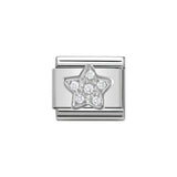 Nomination Classic CZ Silver Star Charm - S&S Argento
