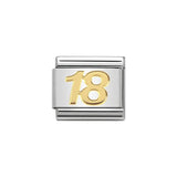 Nomination Classic Gold 18 Charm - S&S Argento