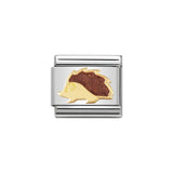 Nomination Classic Gold & Brown Hedgehog Charm - S&S Argento
