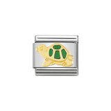 Nomination Classic Gold & Green Tortoise Charm - S&S Argento