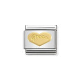 Nomination Classic Gold Groom Heart Charm - S&S Argento
