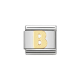 Nomination Classic Gold Letter B Charm - S&S Argento