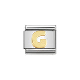 Nomination Classic Gold Letter G Charm - S&S Argento