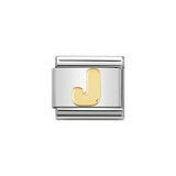 Nomination Classic Gold Letter J Charm - S&S Argento