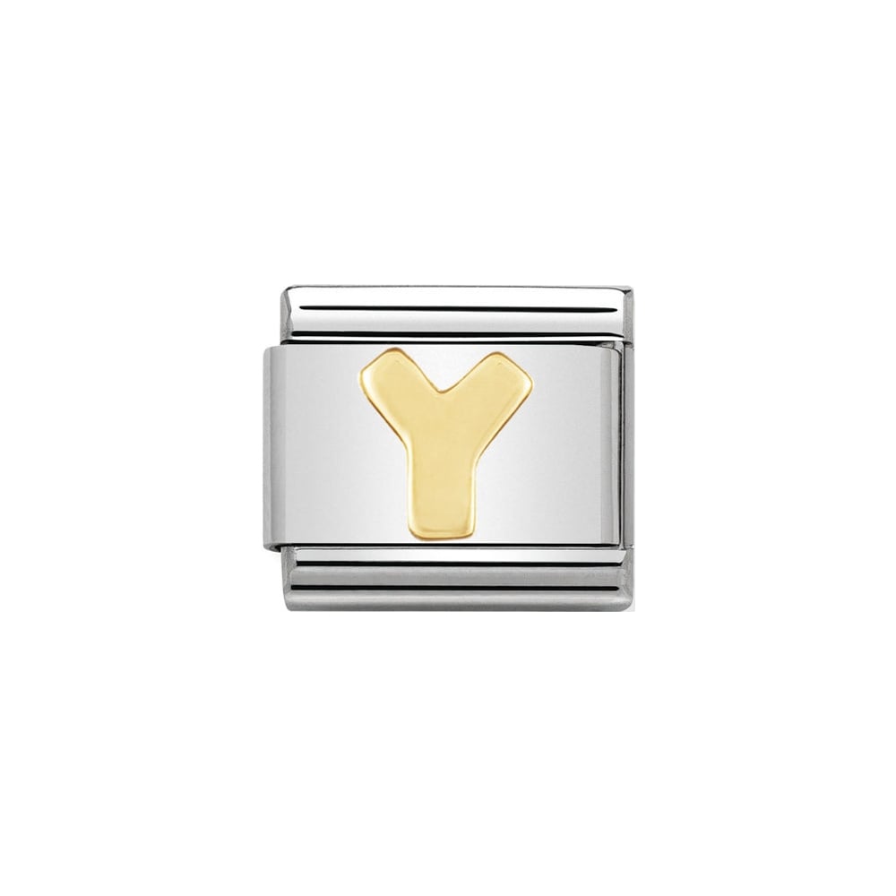 Nomination Classic Gold Letter Y Charm - S&S Argento