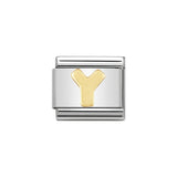 Nomination Classic Gold Letter Y Charm - S&S Argento