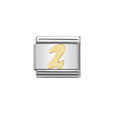 Nomination Classic Gold Number 2 Charm - S&S Argento