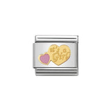 Nomination Classic Gold & Pink It's A Girl Charm - S&S Argento