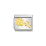 Nomination Classic Gold Tennis Racket Charm - S&S Argento