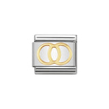 Nomination Classic Gold Wedding Rings Charm - S&S Argento