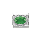 Nomination Silver Classic Green Emerald (May) Charm - S&S Argento