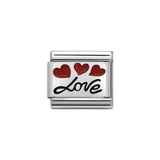 Nomination Classic Silver Love and Hearts Charm - S&S Argento