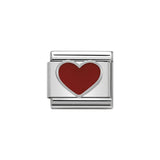Nomination Classic Silver Red Heart Charm - S&S Argento