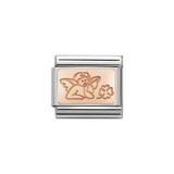 Nomination Classic Rose Gold Angel of Good Luck Charm - S&S Argento