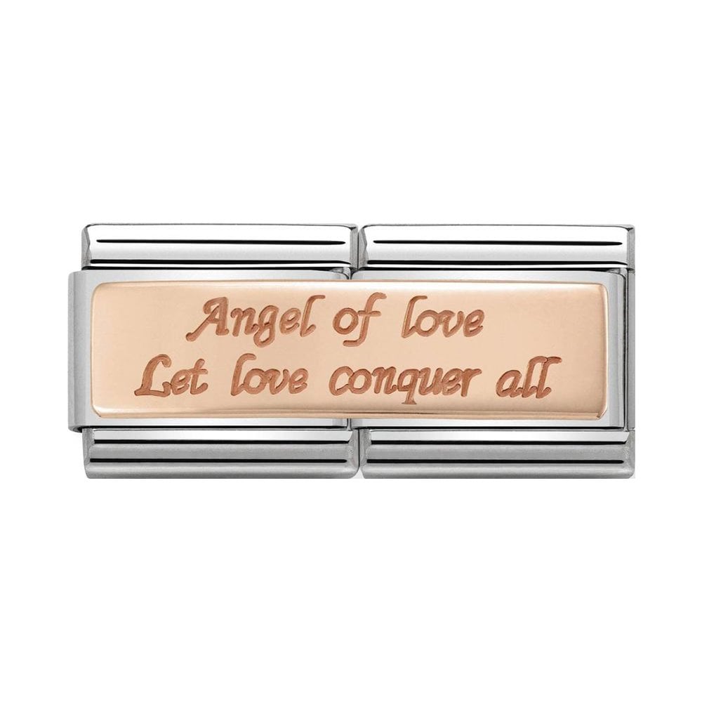 Nomination Classic Rose Gold Angel of Love Double Charm - S&S Argento