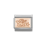 Nomination Classic Rose Gold Angel of Wishes Charm - S&S Argento