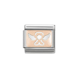 Nomination Classic Rose Gold Angel Plate Charm - S&S Argento