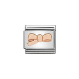 Nomination Classic Rose Gold Bow Charm - S&S Argento