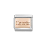 Nomination Classic Rose Gold Cousin Plate Charm - S&S Argento