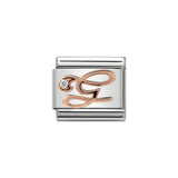 Nomination Classic Rose Gold & CZ Letter G Charm - S&S Argento