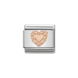 Nomination Classic Rose Gold Diamond Heart Charm - S&S Argento