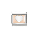 Nomination Classic Rose Gold Heart Plate Charm - S&S Argento