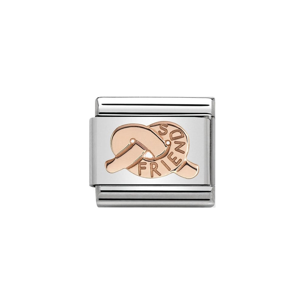 Nomination Classic Rose Gold Knot of Friends Charm - S&S Argento
