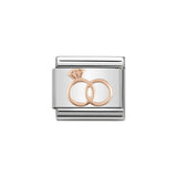 Nomination Classic Rose Gold Marriage Rings Charm - S&S Argento