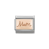 Nomination Classic Rose Gold Mum Plate Charm - S&S Argento