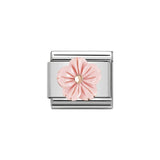 Nomination Classic Rose Gold 3D Pink Rose Coral Flower Charm - S&S Argento