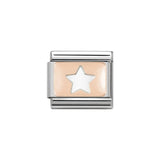 Nomination Classic Rose Gold Star Plate Charm - S&S Argento