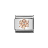 Nomination Classic Rose Gold & White Snowflake Charm