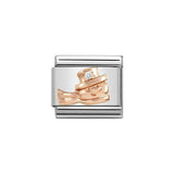 Nomination Classic Rose Gold & White Snowman Charm