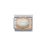 Nomination Classic Rose Gold White Mother Of Pearl Charm - S&S Argento