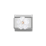 Nomination Classic Rose Gold 3D White Mother of Pearl Flower Charm - S&S Argento