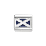 Nomination Classic Silver Scotland Flag - S&S Argento
