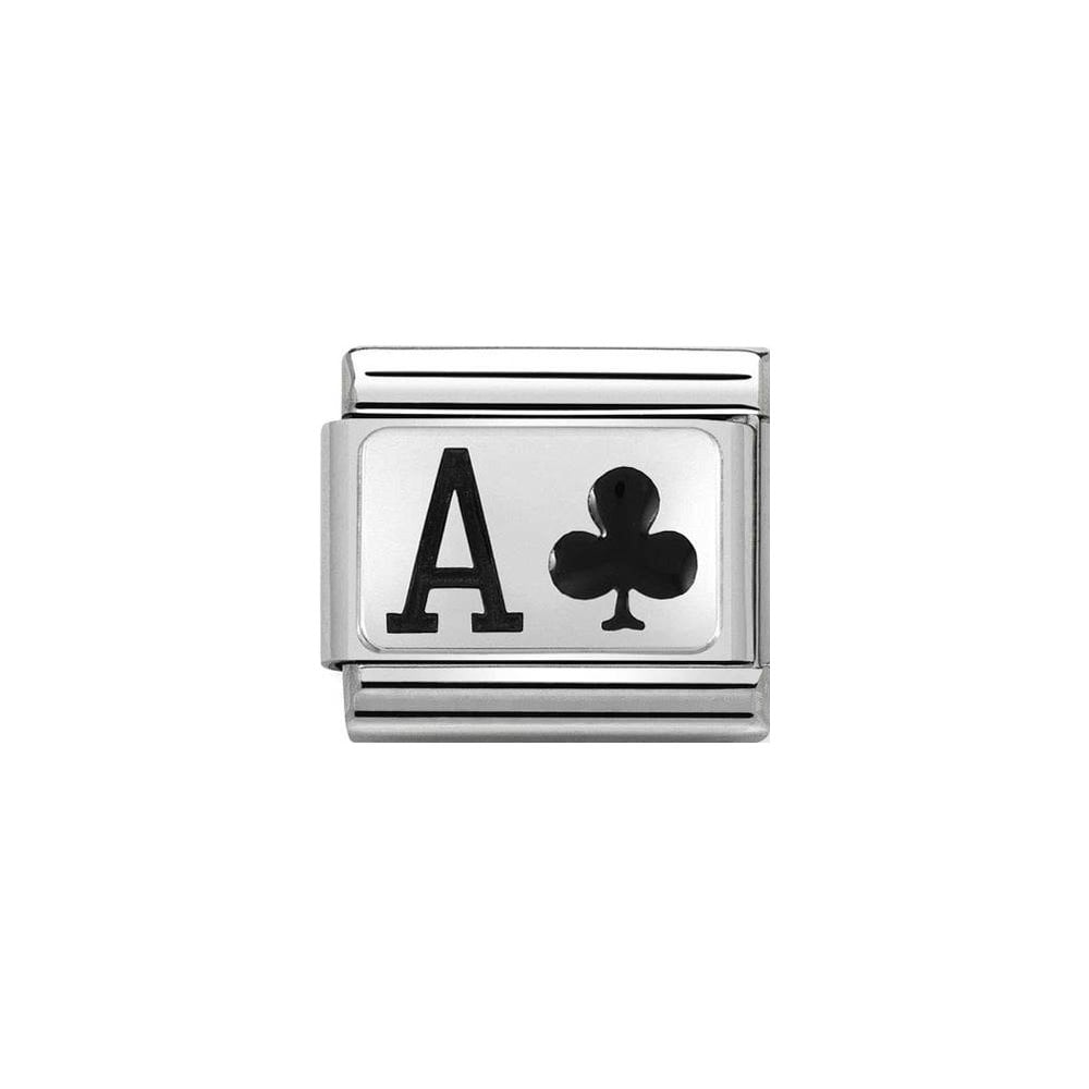 Nomination Classic Silver Ace of Clubs Charm
