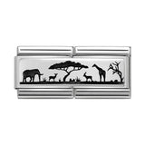 Nomination Classic Silver African Savanna Double Charm - S&S Argento