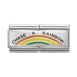 Nomination Classic Silver Chase A Rainbow Double Charm - S&S Argento