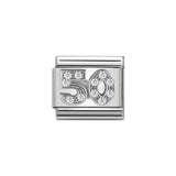 Nomination Classic Silver CZ 50 Charm - S&S Argento