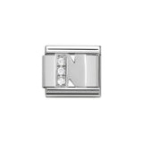Nomination Classic Silver & CZ Letter N Charm - S&S Argento