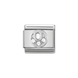 Nomination Classic Silver & CZ Letter O Charm - S&S Argento