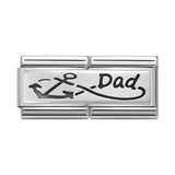 Nomination Classic Silver Infinite Dad Double Charm - S&S Argento