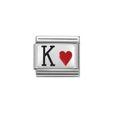 Nomination Classic Silver King of Hearts Charm