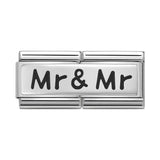 Nomination Classic Silver Mr & Mr Double Charm - S&S Argento