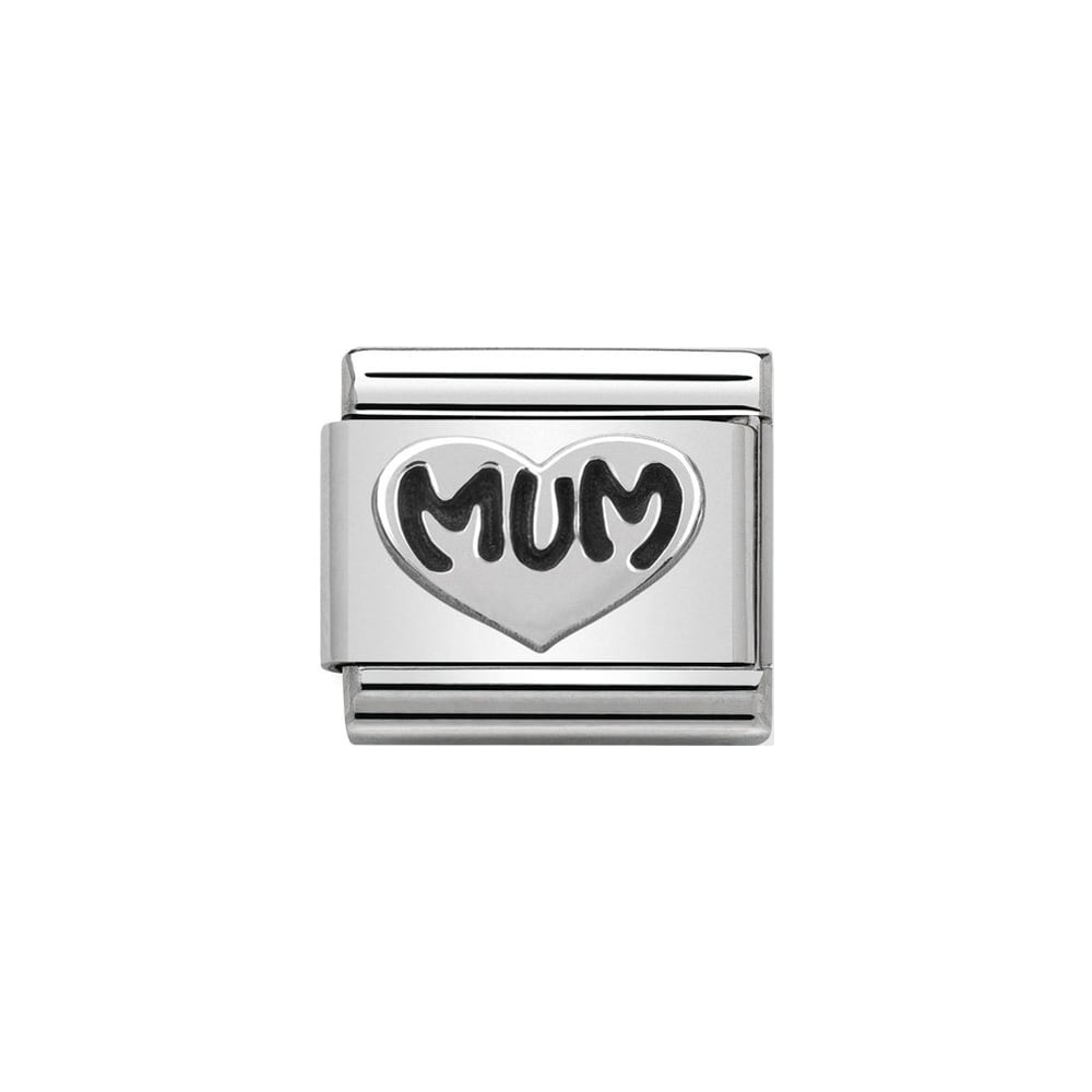 Nomination Classic Silver Mum Heart Charm - S&S Argento