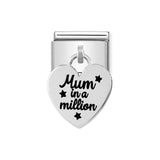 Nomination Classic Silver Mum In A Million Drop Charm