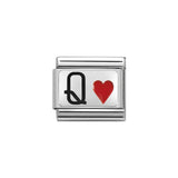 Nomination Classic Silver Queen of Hearts Charm